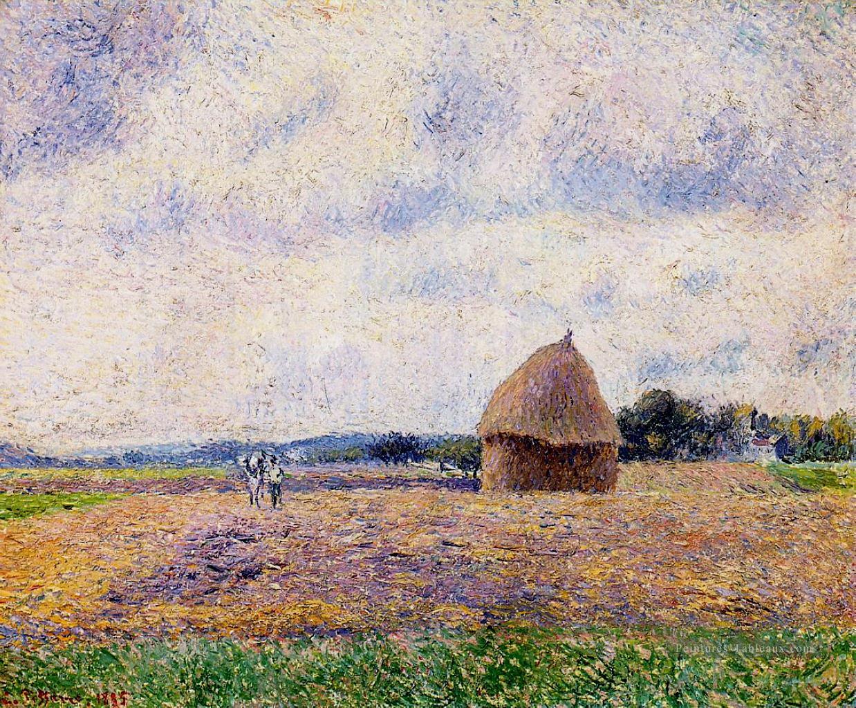 haystack eragny 1885 Camille Pissarro paysage Peintures à l'huile